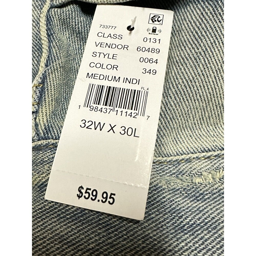 NEW Pacsun Mens Size 32x30 Pacsun Dylan Distressed Baggy Jeans Light Blue Tinted - Picture 12 of 12